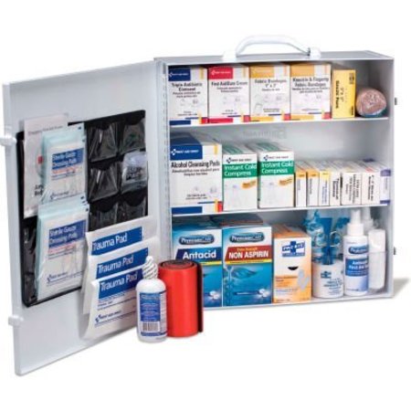 ACME UNITED First Aid Only„¢ 90575 3 Shelf First Aid Kit w/Meds, ANSI Compliant, Class B+, Metal Cabinet 90575